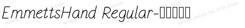 EmmettsHand Regular字体转换